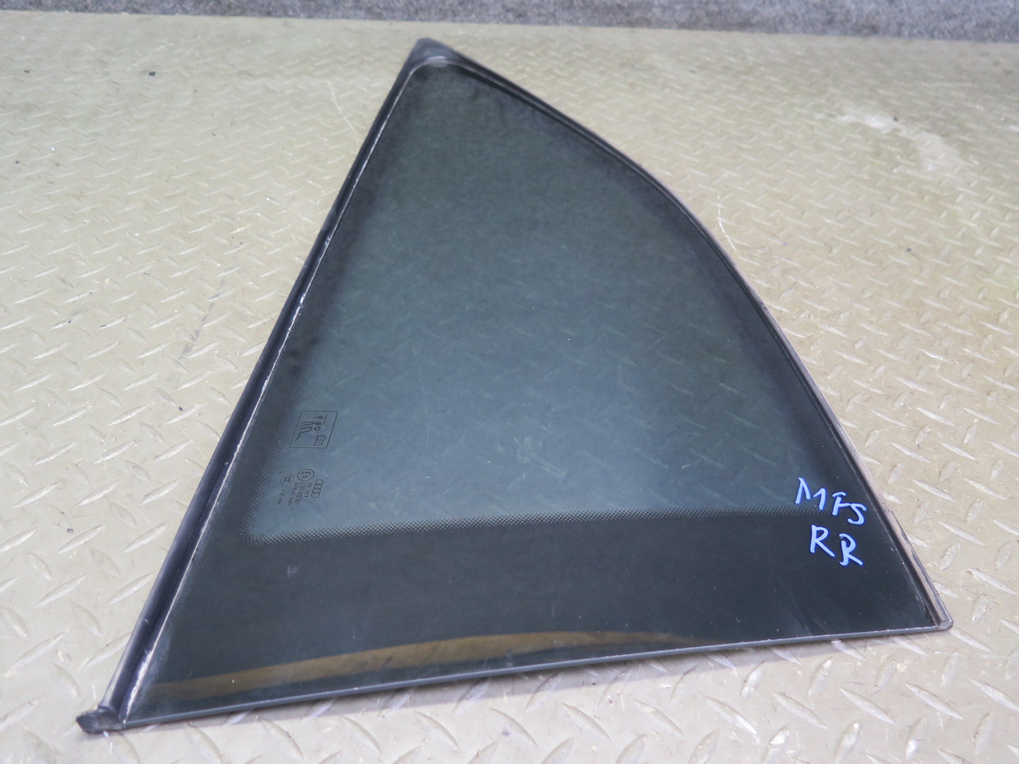 08-17 Audi 8T S5 Coupe Rear Right Passenger Side Quarter Window Glass OEM