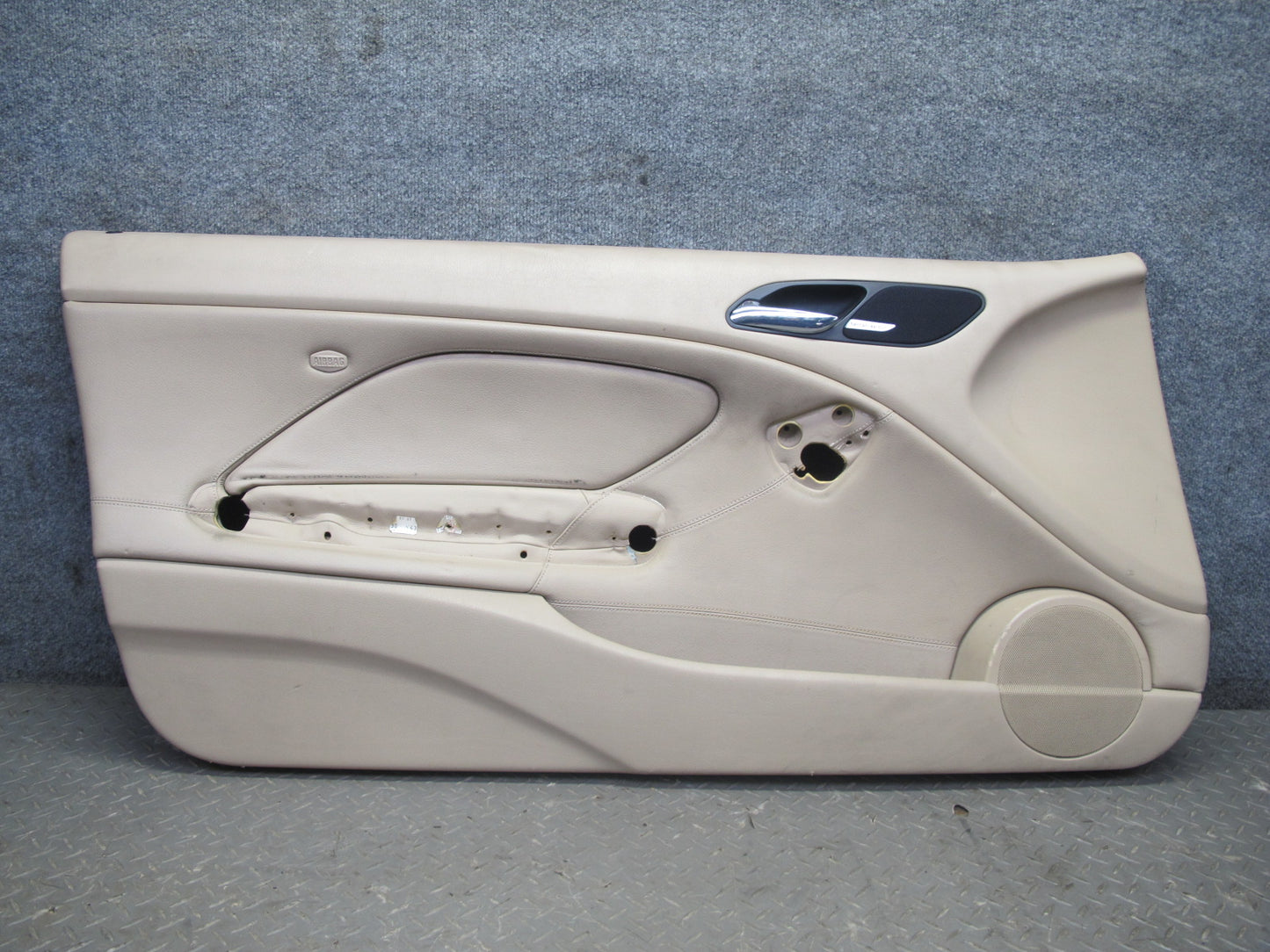 01-06 BMW E46 330ci Coupe Convert Front Door Trim Cover Panel Set Beige 77K OEM