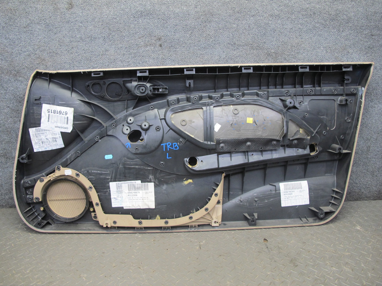 01-06 BMW E46 330ci Coupe Convert Front Door Trim Cover Panel Set Beige 77K OEM