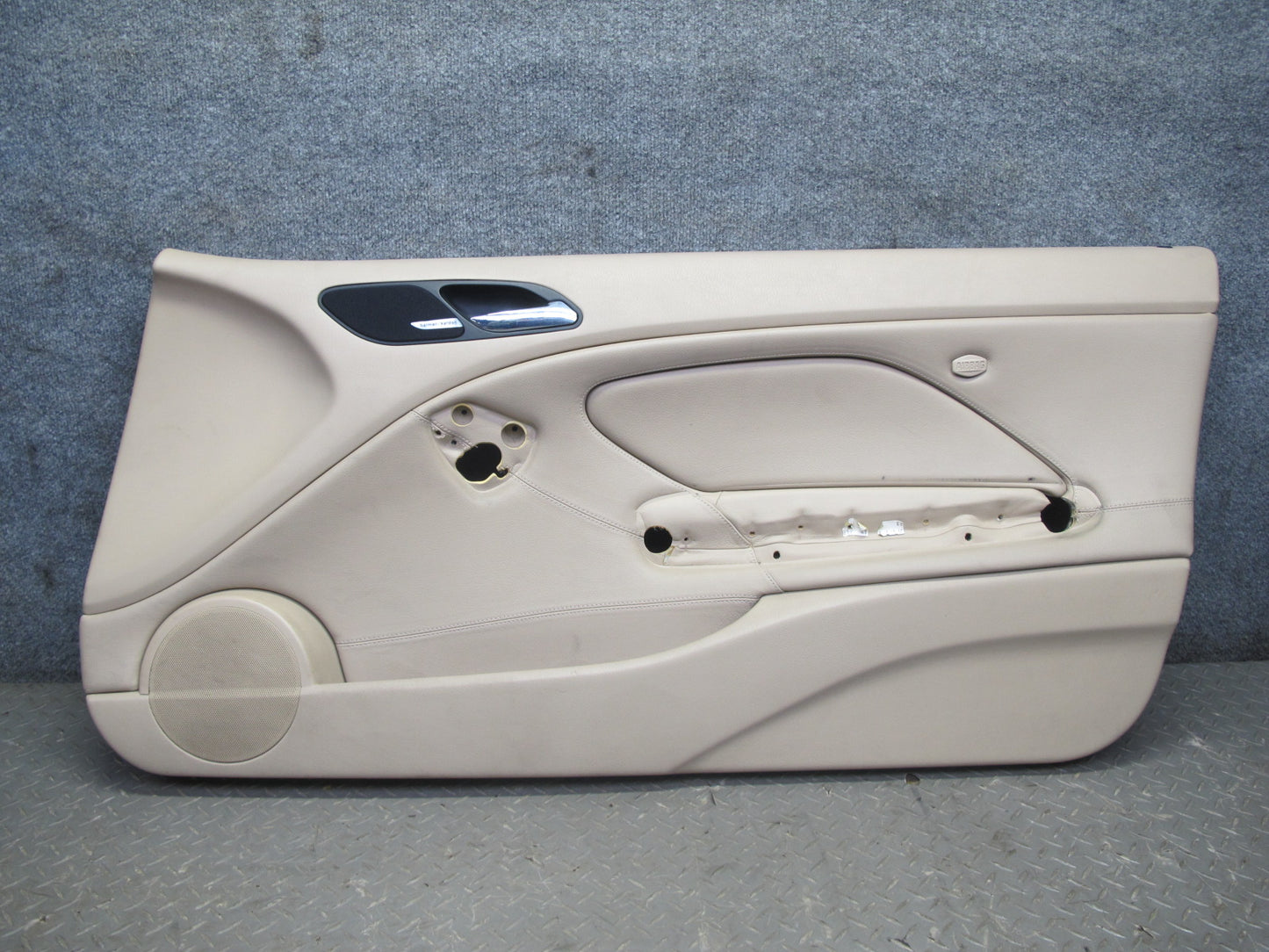 01-06 BMW E46 330ci Coupe Convert Front Door Trim Cover Panel Set Beige 77K OEM