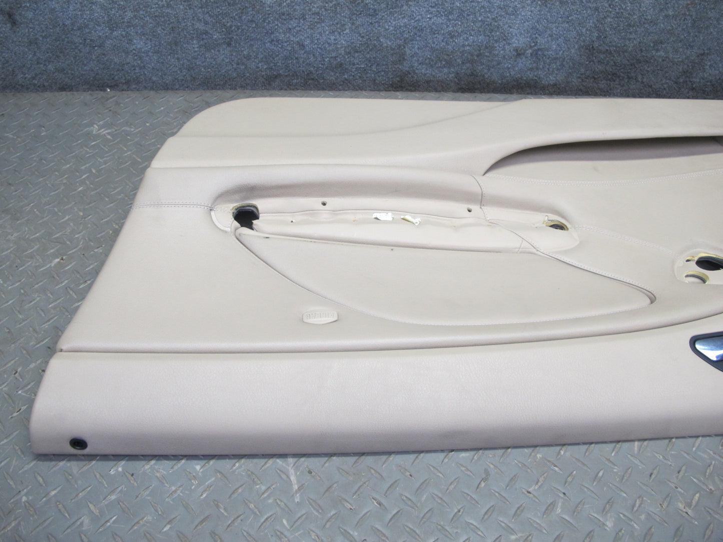 01-06 BMW E46 330ci Coupe Convert Front Door Trim Cover Panel Set Beige 77K OEM