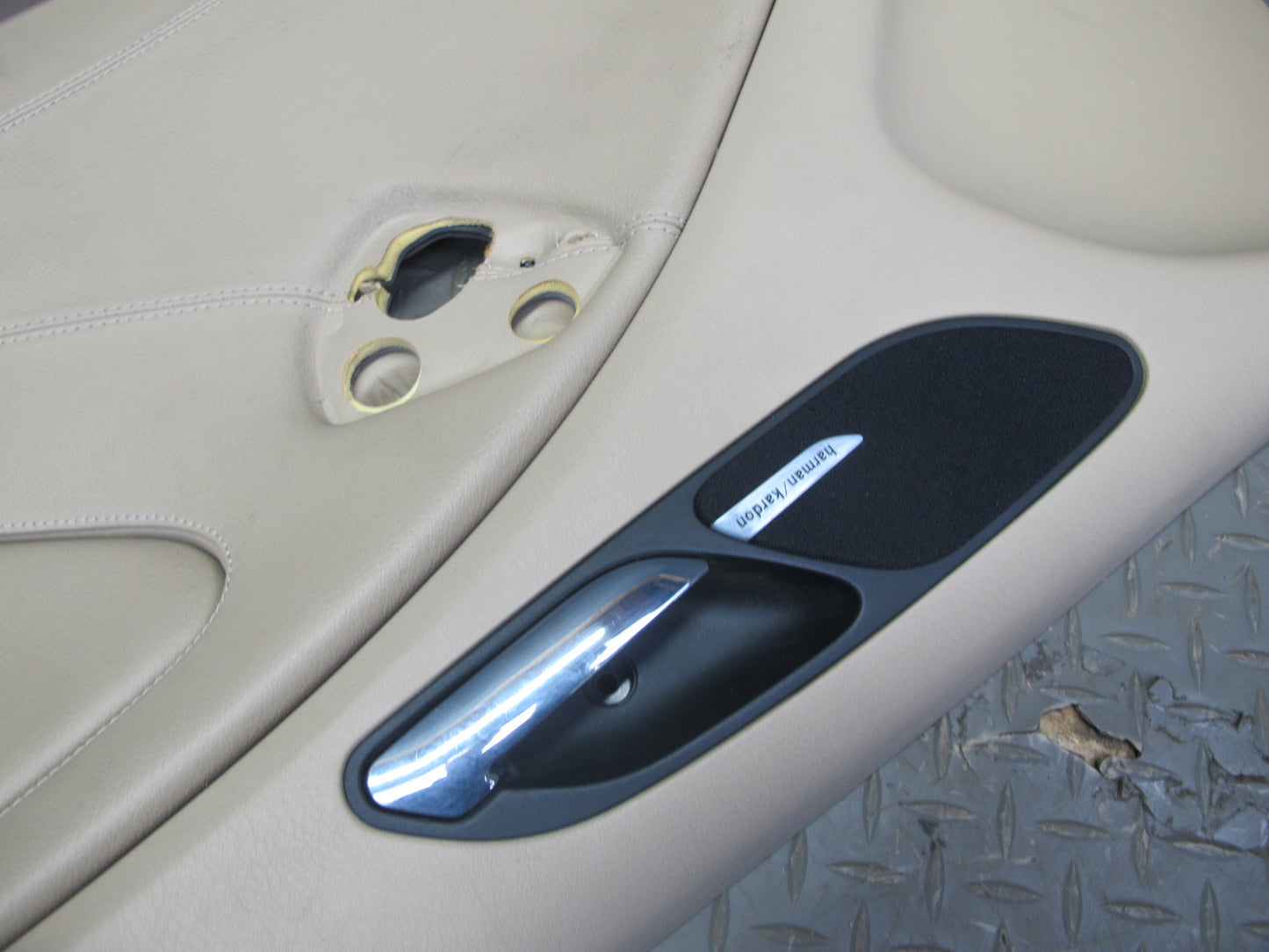 01-06 BMW E46 330ci Coupe Convert Front Door Trim Cover Panel Set Beige 77K OEM