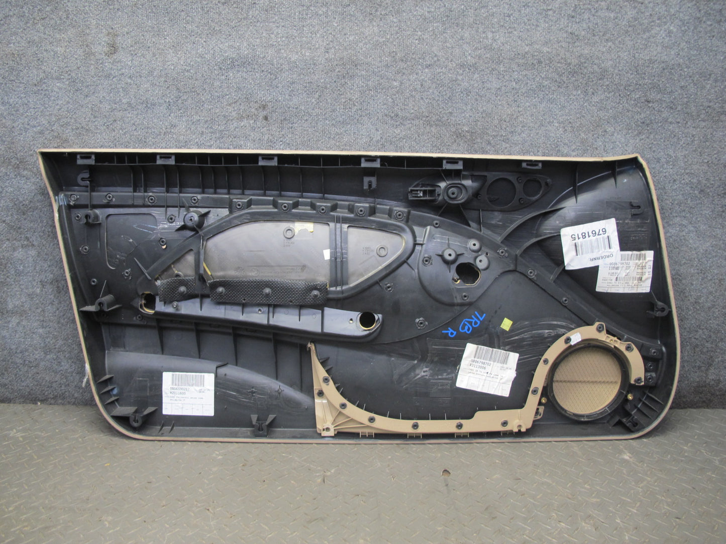 01-06 BMW E46 330ci Coupe Convert Front Door Trim Cover Panel Set Beige 77K OEM