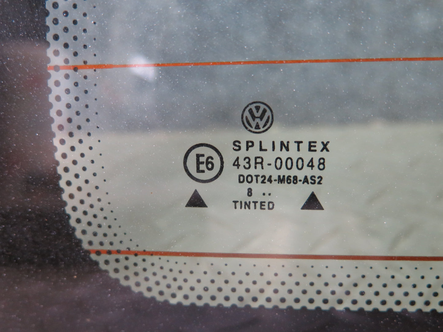 97-00 VW Eurovan T4 Rear Tailgate Liftgate Heated Windshield Glass Window OEM