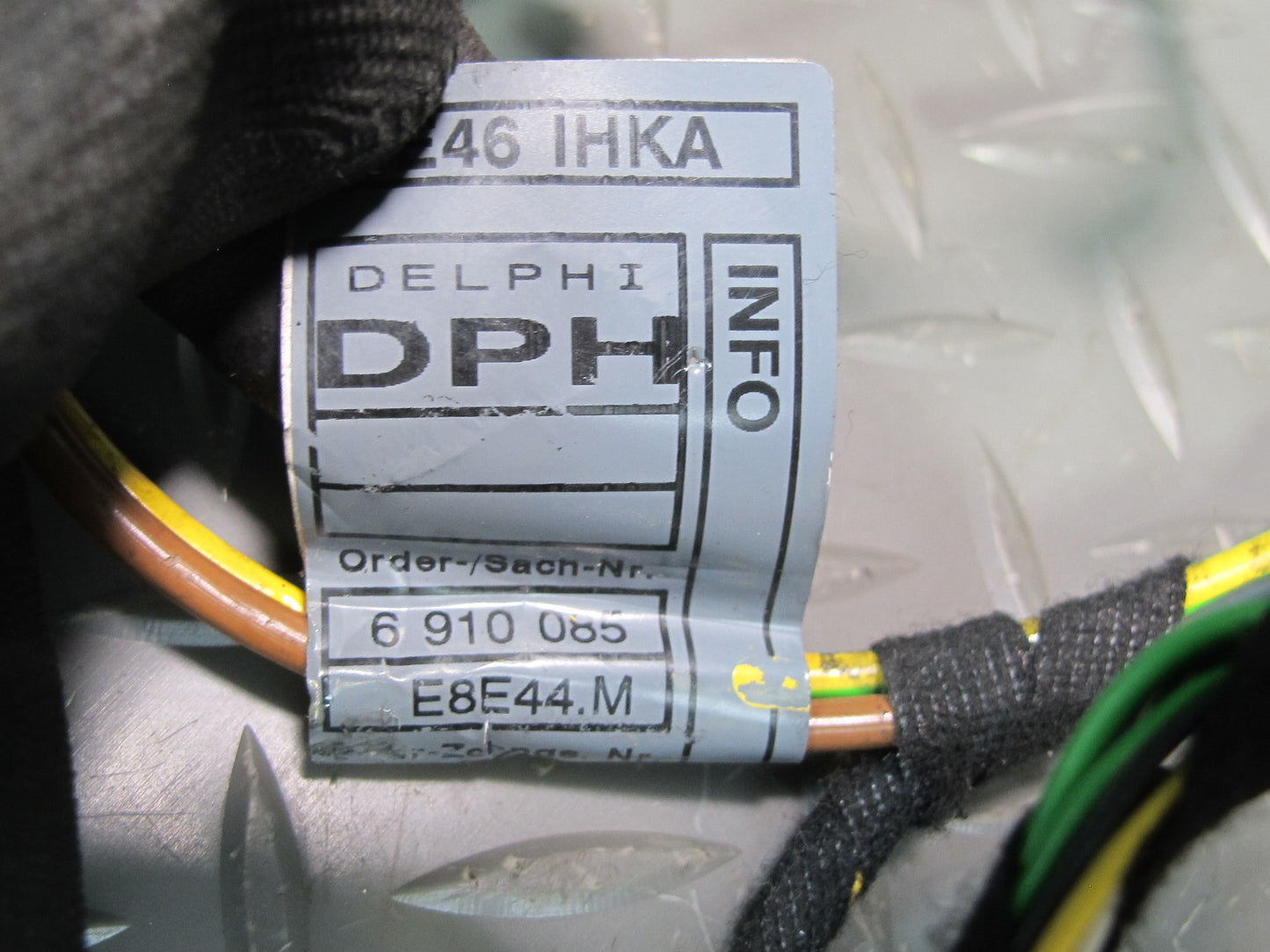 01-06 BMW E46 330ci A/C Heater Flap Door Actuator Motor Wiring Set OEM