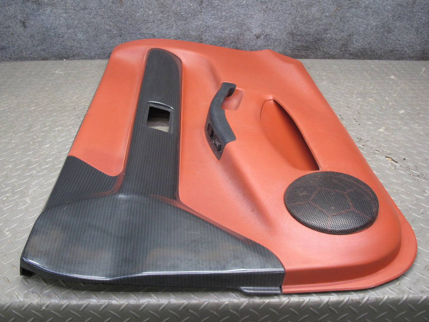 99-01 Isuzu Vehicross Set of 2 Left & Right Interior Door Panel Black RED OEM