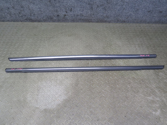 11-16 Mini Cooper R60 Set of 2 Front Door Chrome Channel Trim Molding Cover OEM