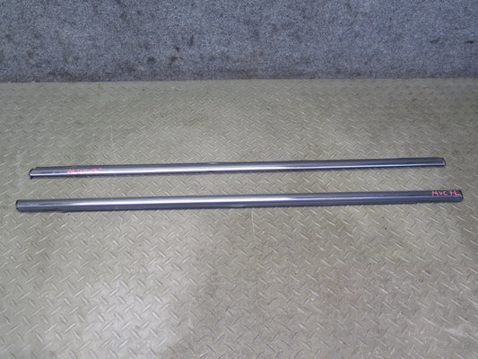 11-16 Mini Cooper R60 Set of 2 Rear Door Chrome Channel Trim Molding Cover OEM