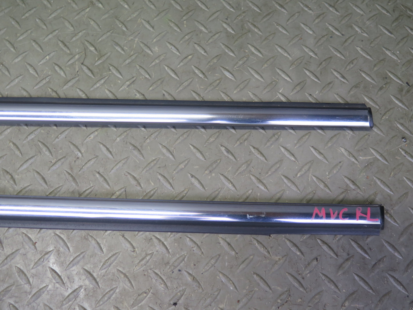 11-16 Mini Cooper R60 Set of 2 Rear Door Chrome Channel Trim Molding Cover OEM