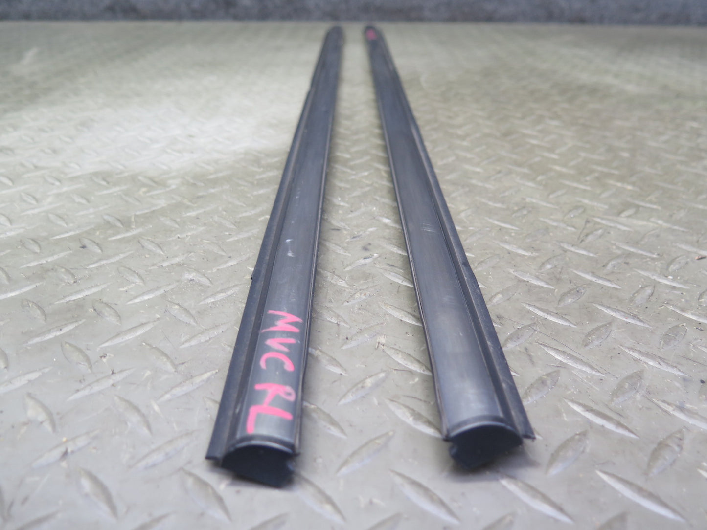 11-16 Mini Cooper R60 Set of 2 Rear Door Chrome Channel Trim Molding Cover OEM