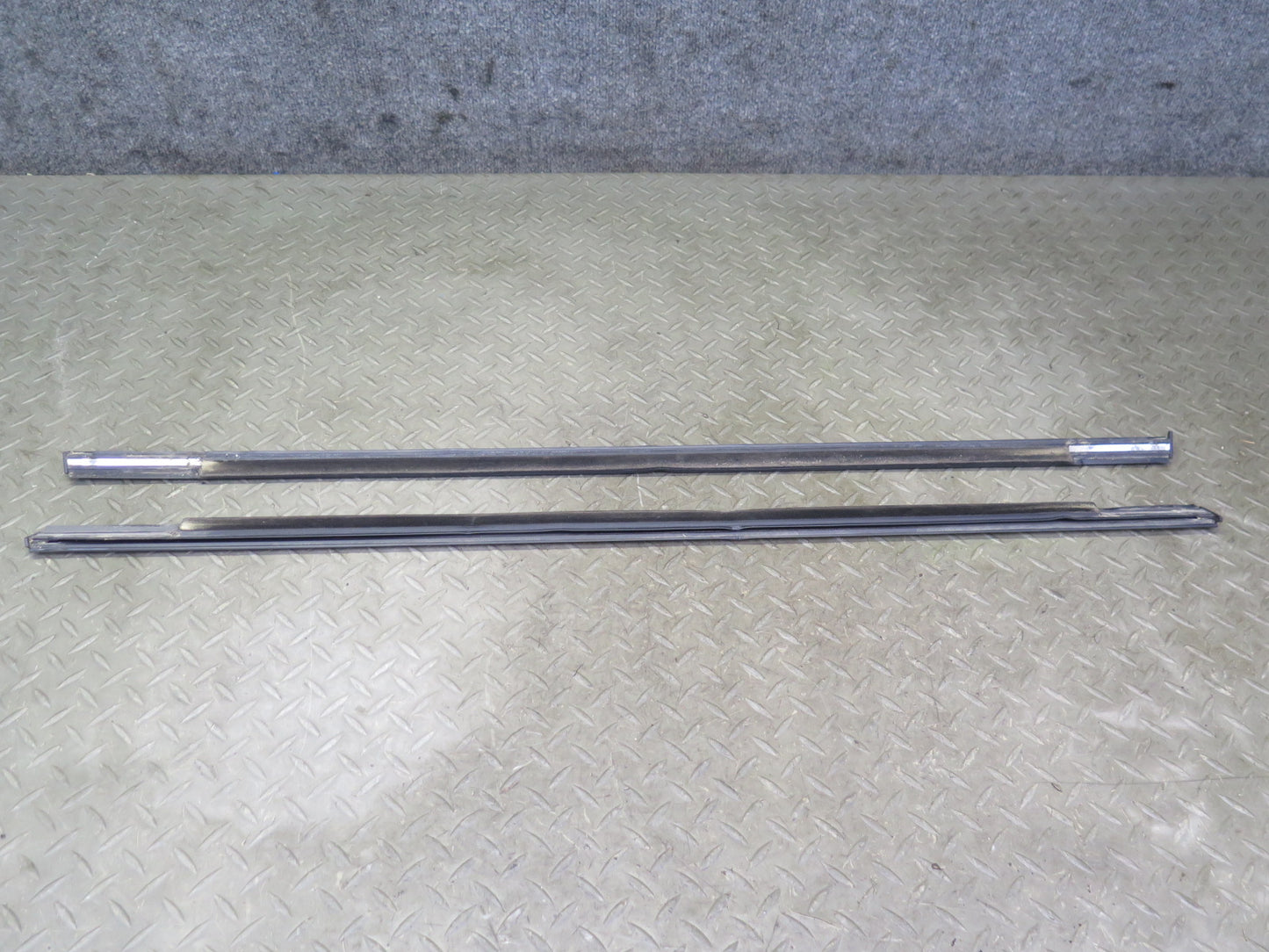 11-16 Mini Cooper R60 Set of 2 Rear Door Chrome Channel Trim Molding Cover OEM