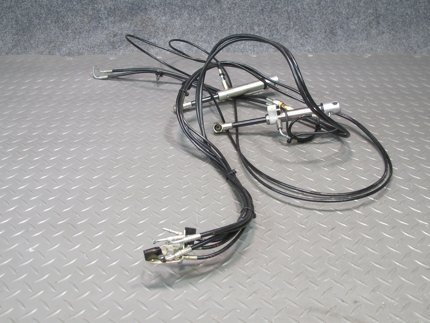 01-06 BMW E46 330ci Convertible Set of 2 TOP Roof Hydraulic Cylinder w Hose OEM