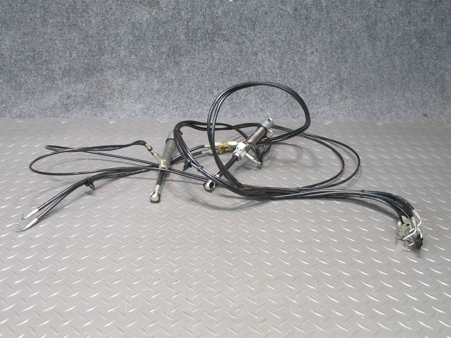 01-06 BMW E46 330ci Convertible Set of 2 TOP Roof Hydraulic Cylinder w Hose OEM