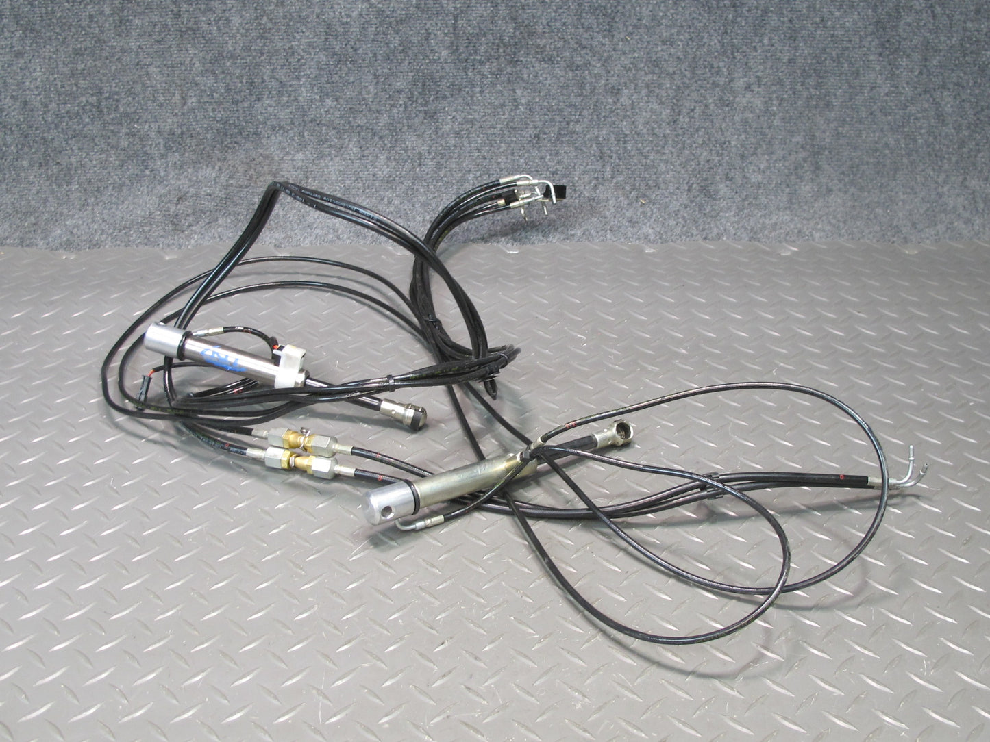 01-06 BMW E46 330ci Convertible Set of 2 TOP Roof Hydraulic Cylinder w Hose OEM