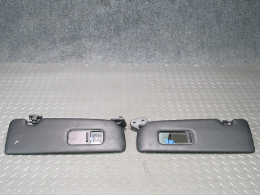 01-06 BMW E46 330ci Convertible Set of 2 Front Left & Right Sun Visor Black OEM