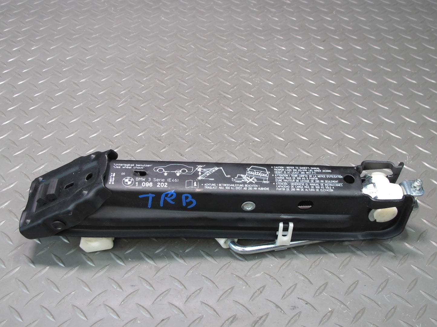 01-06 BMW E46 330CI Emergency Spare Tire Lift Jack 1096202 OEM