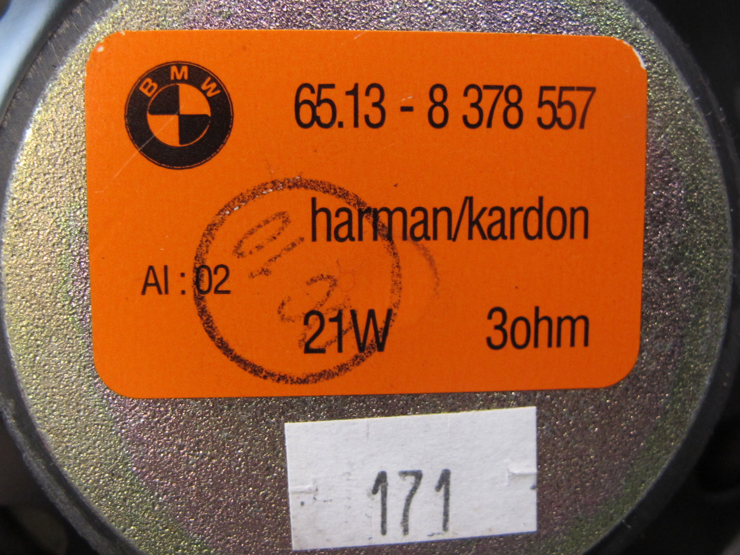 01-06 BMW E46 330ci Convertible Set of 2 Rear Harman Kardon Speaker OEM