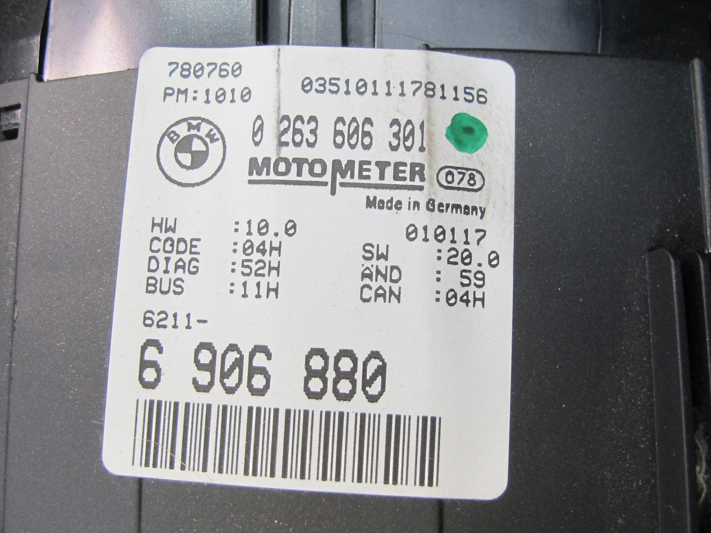 2001 BMW E46 330Ci Coupe Conv M/T Instrument Cluster Gauge Speedometer 77K OEM