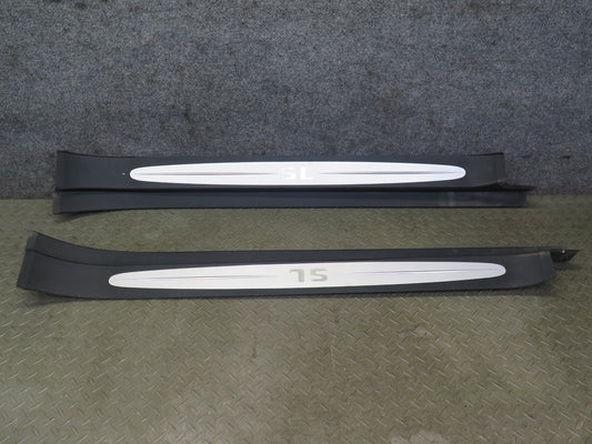 03-12 Mercedes R230 SL Set of 2 Left & Right Door Step Sill Plate Trim Panel OEM