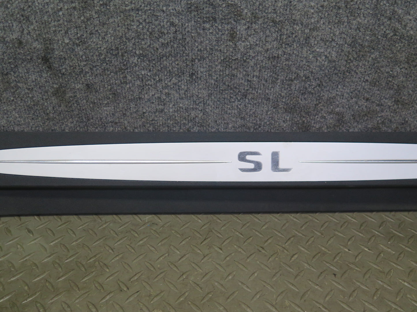 03-12 Mercedes R230 SL Set of 2 Left & Right Door Step Sill Plate Trim Panel OEM