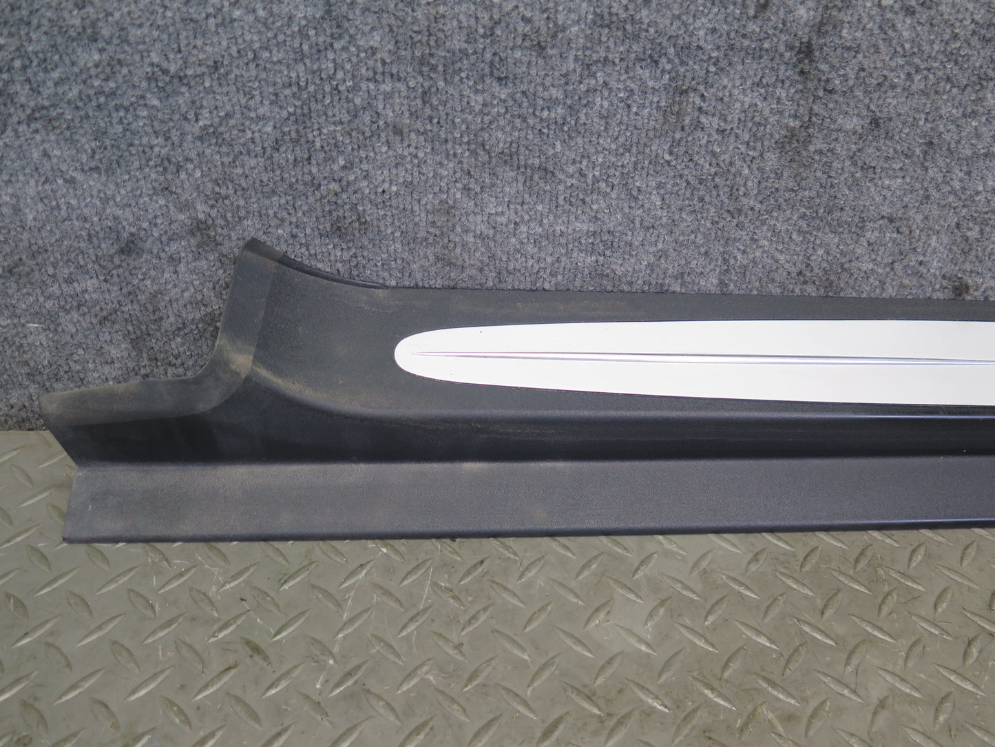 03-12 Mercedes R230 SL Set of 2 Left & Right Door Step Sill Plate Trim Panel OEM