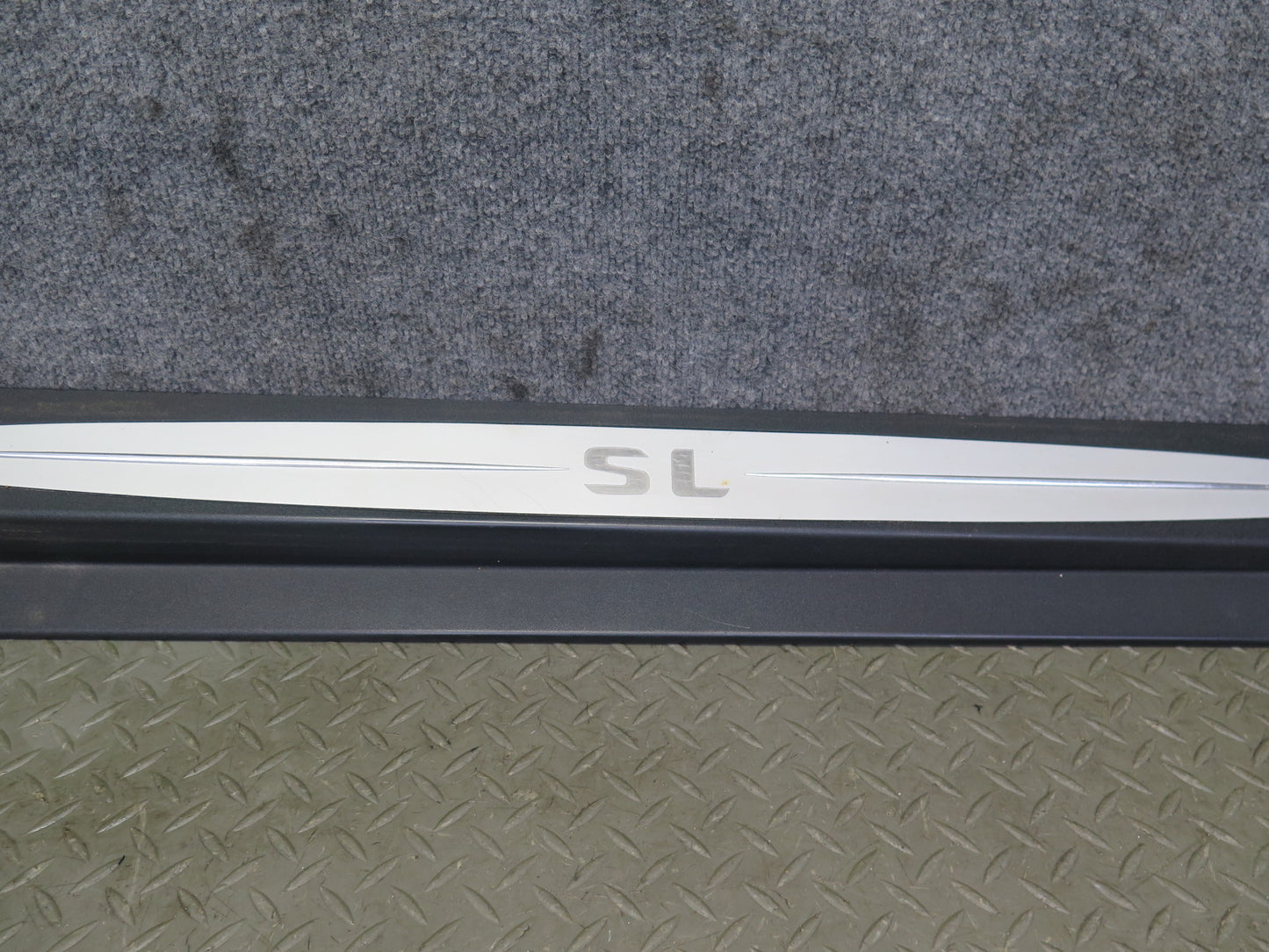03-12 Mercedes R230 SL Set of 2 Left & Right Door Step Sill Plate Trim Panel OEM