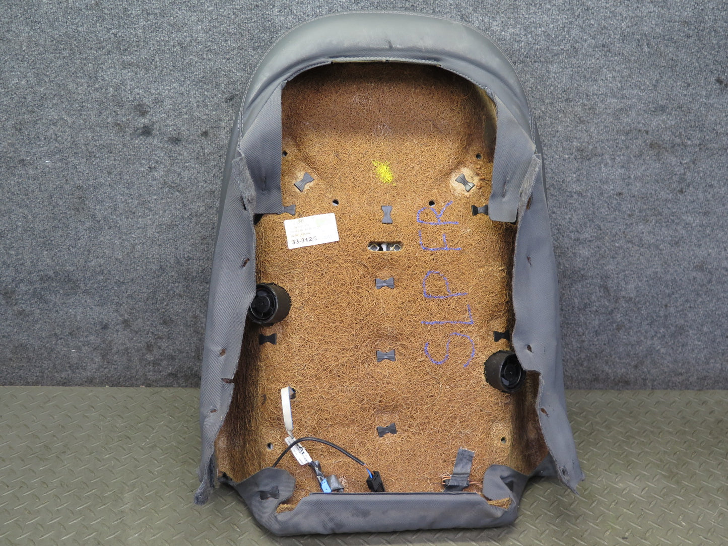 03-08 Mercedes R230 SL500 Front Right Seat Leather Upper Backrest Cushion OEM