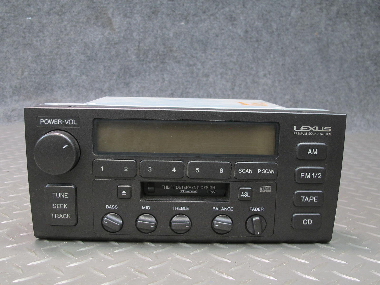 98-00 Lexus UCF20L LS400 Radio Stereo Cassette Player Head Unit 86120-50450 OEM