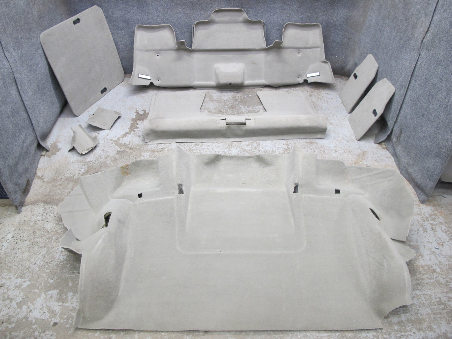 01-04 Chevrolet Corvette C5 Convert Floor MAT Trunk Liner Carpet Cover Set OEM