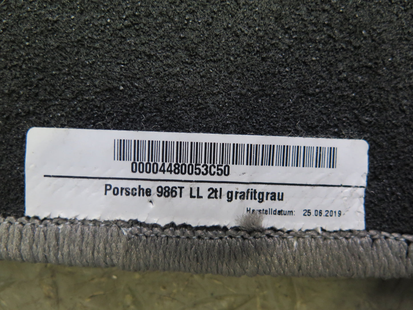 1997-2004 Porsche Boxster 986 Front Left & Right Carpet Floor MAT Set of 2 Gray