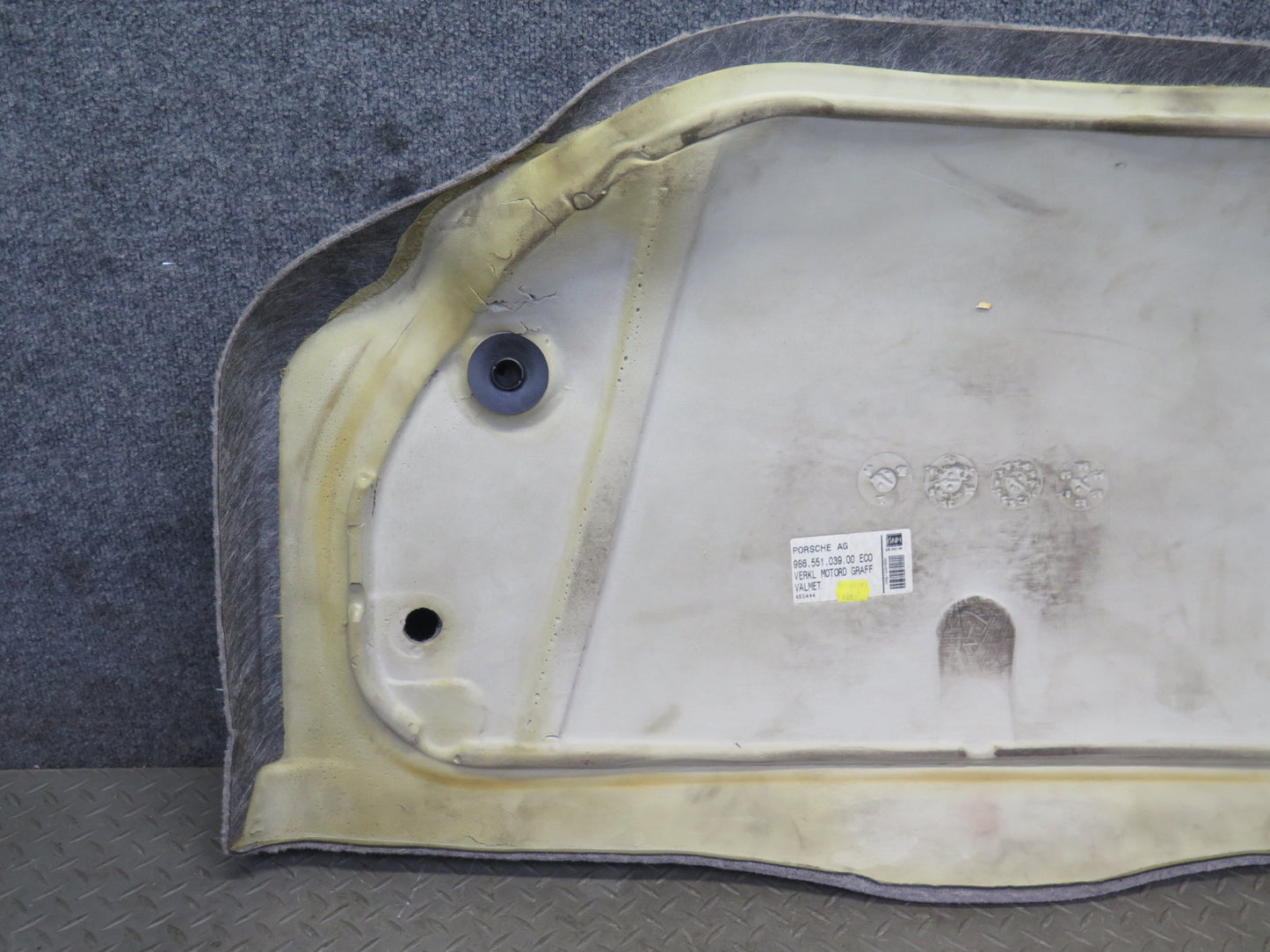 1997-2004 Porsche Boxster 986 Rear Carpet Liner Trim Cover Set of 2 Gray