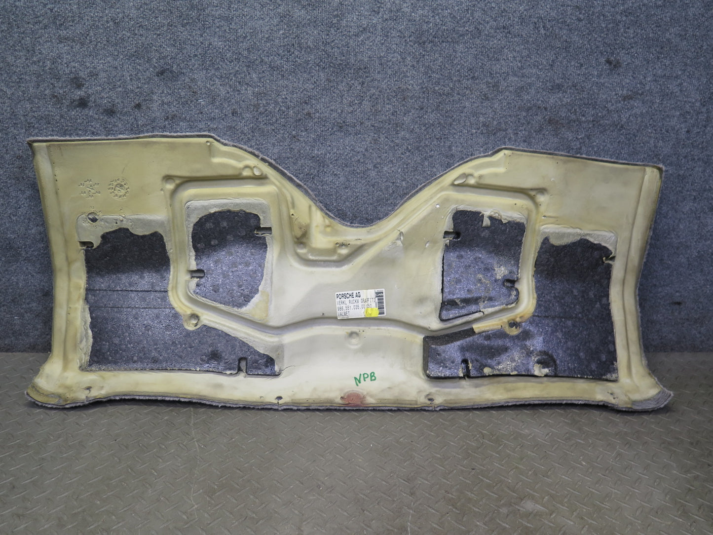 1997-2004 Porsche Boxster 986 Rear Carpet Liner Trim Cover Set of 2 Gray