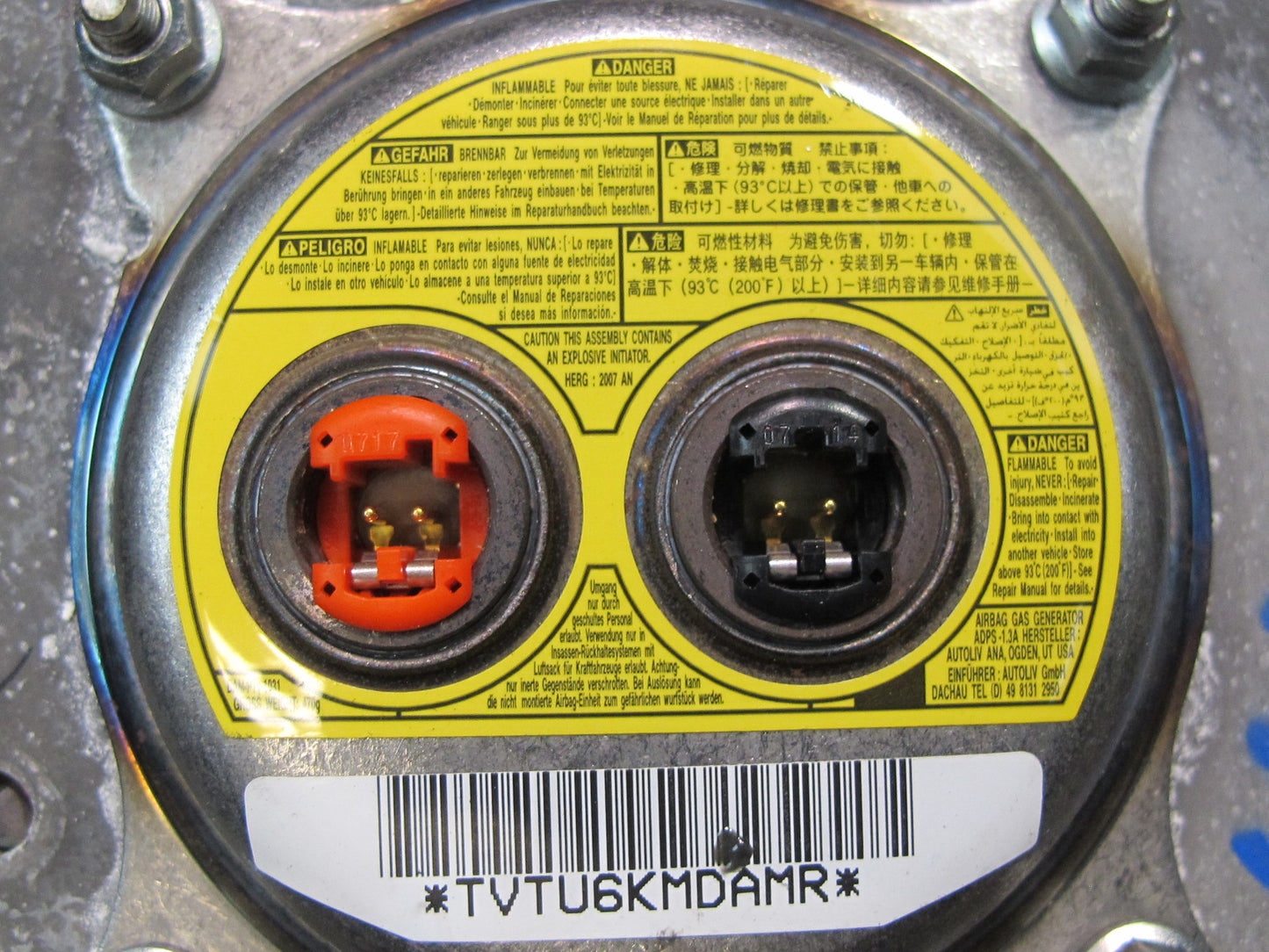 03-09 LEXUS GX470 FRONT LEFT DRIVER SIDE STEERING WHEEL SRS AIRBAG OEM