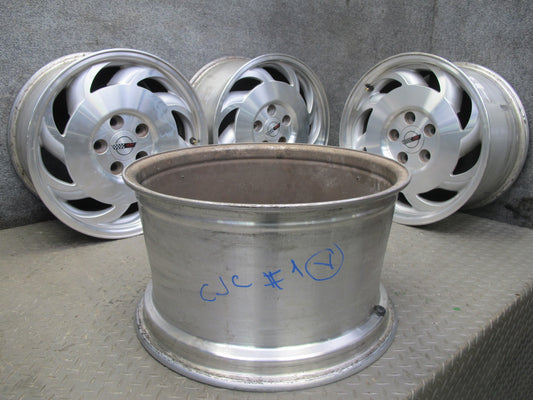93-96 Chevrolet Corvette C4 Set of 4 17" R17 Wheel Rim 17x9.5J 17X8.5J ET56 OEM