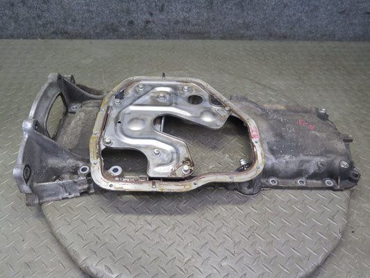 92-00 Lexus JZZ31L SC300 3.0L 2JZGE Engine Upper Oil Pan w Baffle OEM