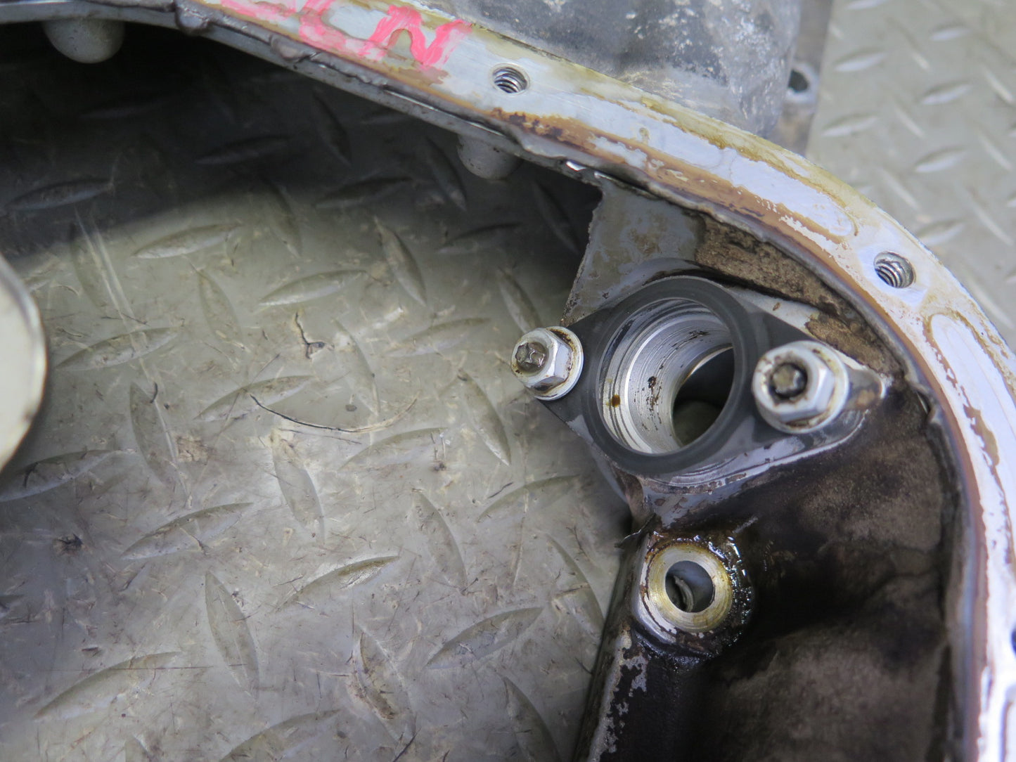 92-00 Lexus JZZ31L SC300 3.0L 2JZGE Engine Upper Oil Pan w Baffle OEM