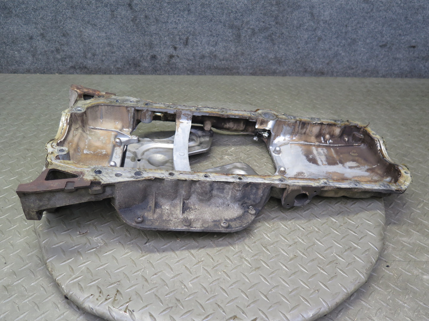 92-00 Lexus JZZ31L SC300 3.0L 2JZGE Engine Upper Oil Pan w Baffle OEM