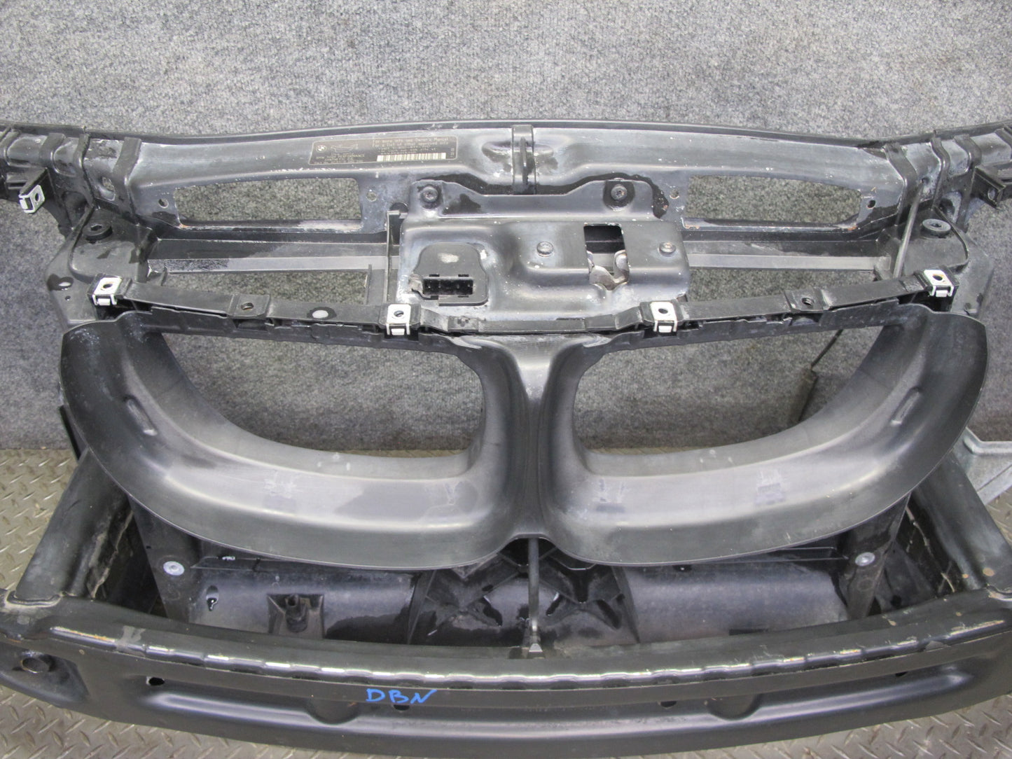 08-10 BMW E82 E88 135i Front Panel Radiator Core Support w Bumper Carrier OEM