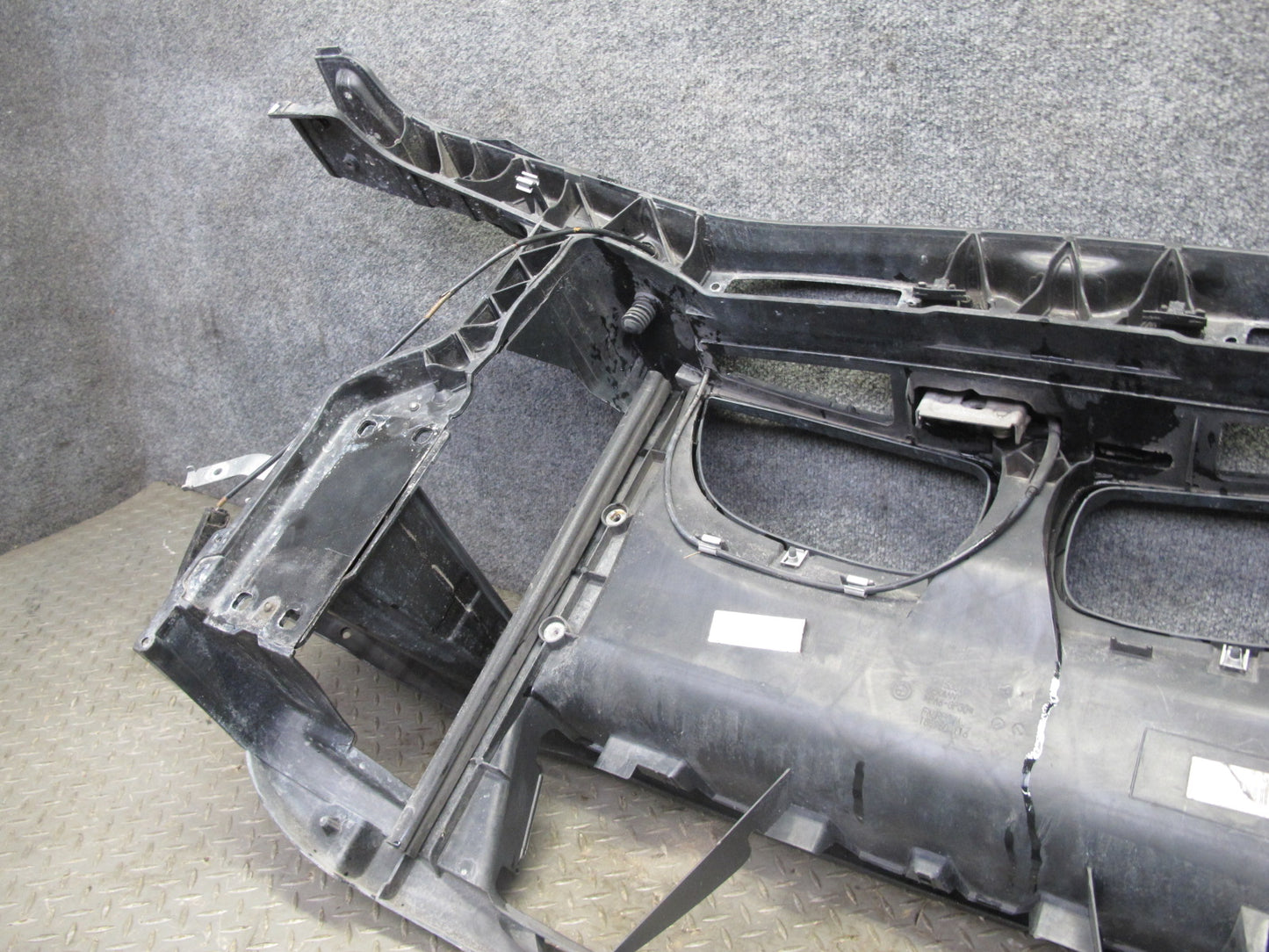 08-10 BMW E82 E88 135i Front Panel Radiator Core Support w Bumper Carrier OEM