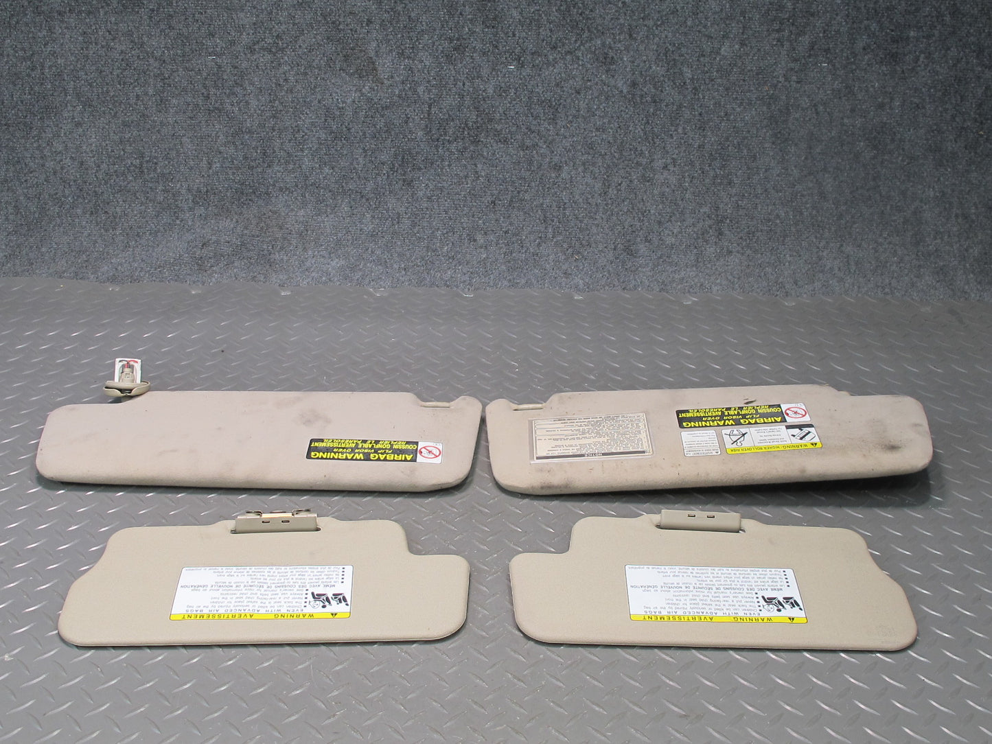 2003-2009 Lexus UZJ120L GX470 Front Left & Right Side Sun Visor Ivory Set of 4