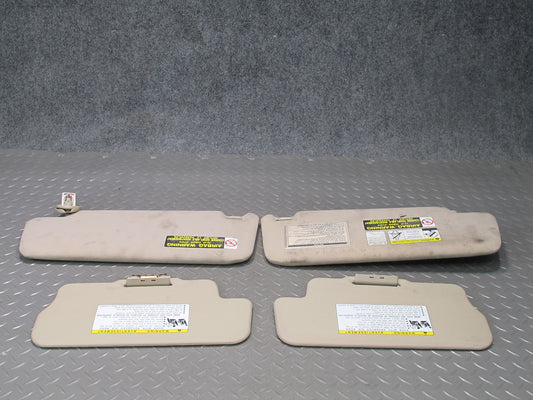 2003-2009 Lexus UZJ120L GX470 Front Left & Right Side Sun Visor Ivory Set of 4