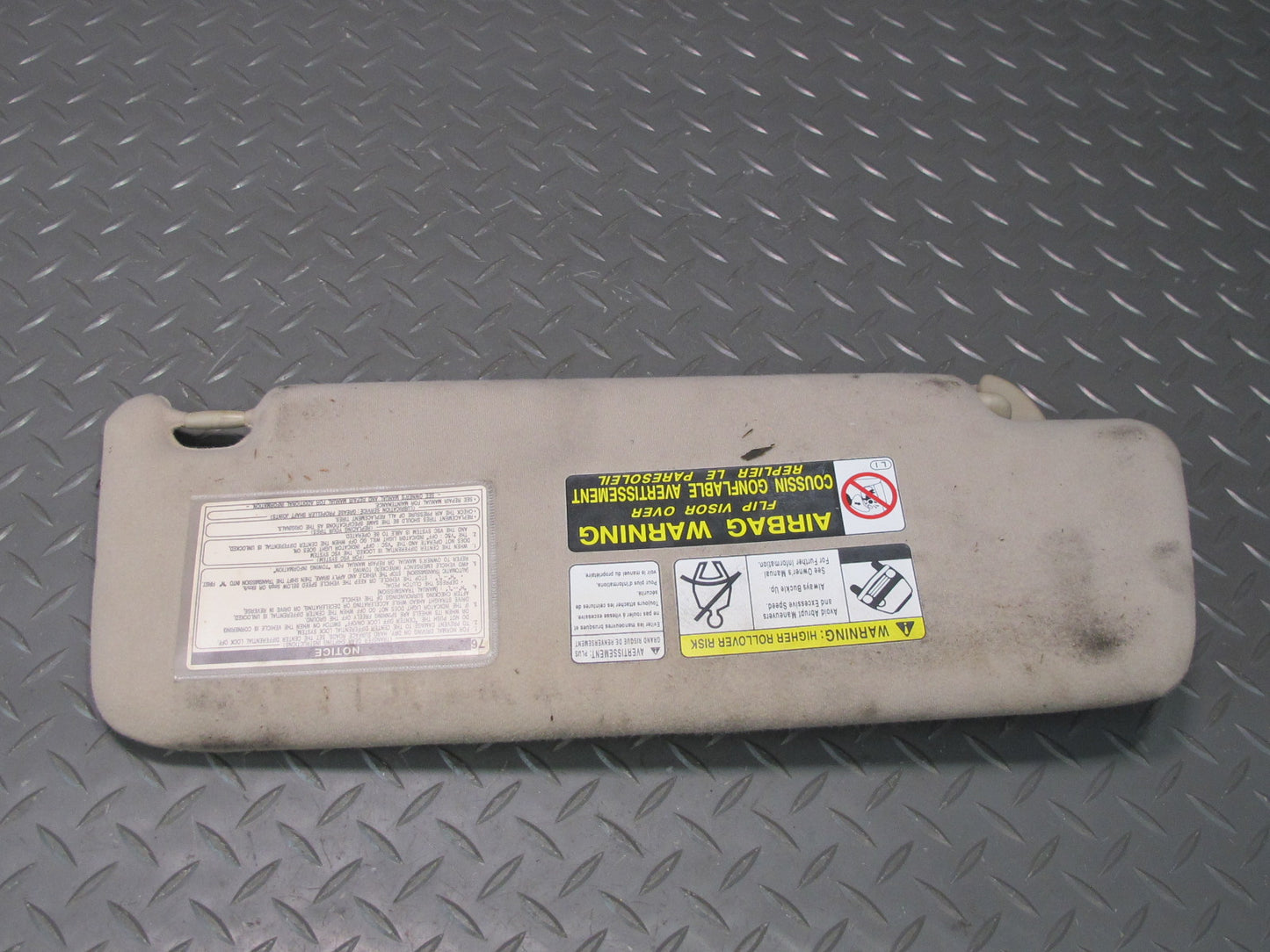 2003-2009 Lexus UZJ120L GX470 Front Left & Right Side Sun Visor Ivory Set of 4