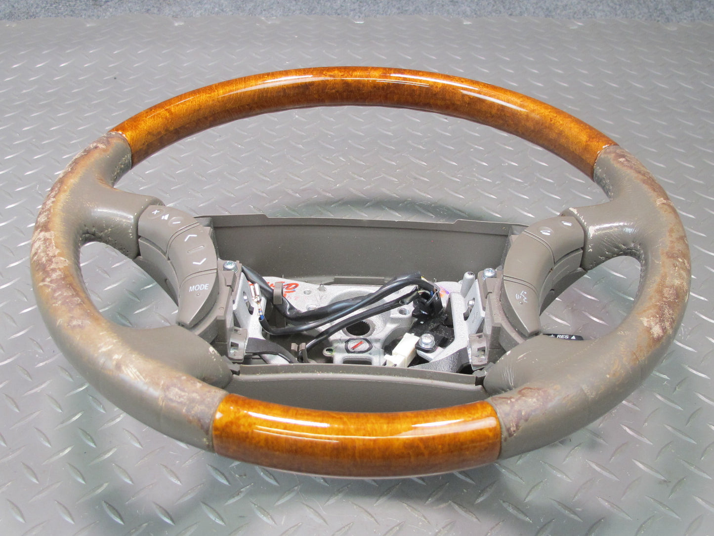 2003-2009 Lexus UZJ120L GX470 Leather Wood Steering W/ Controls