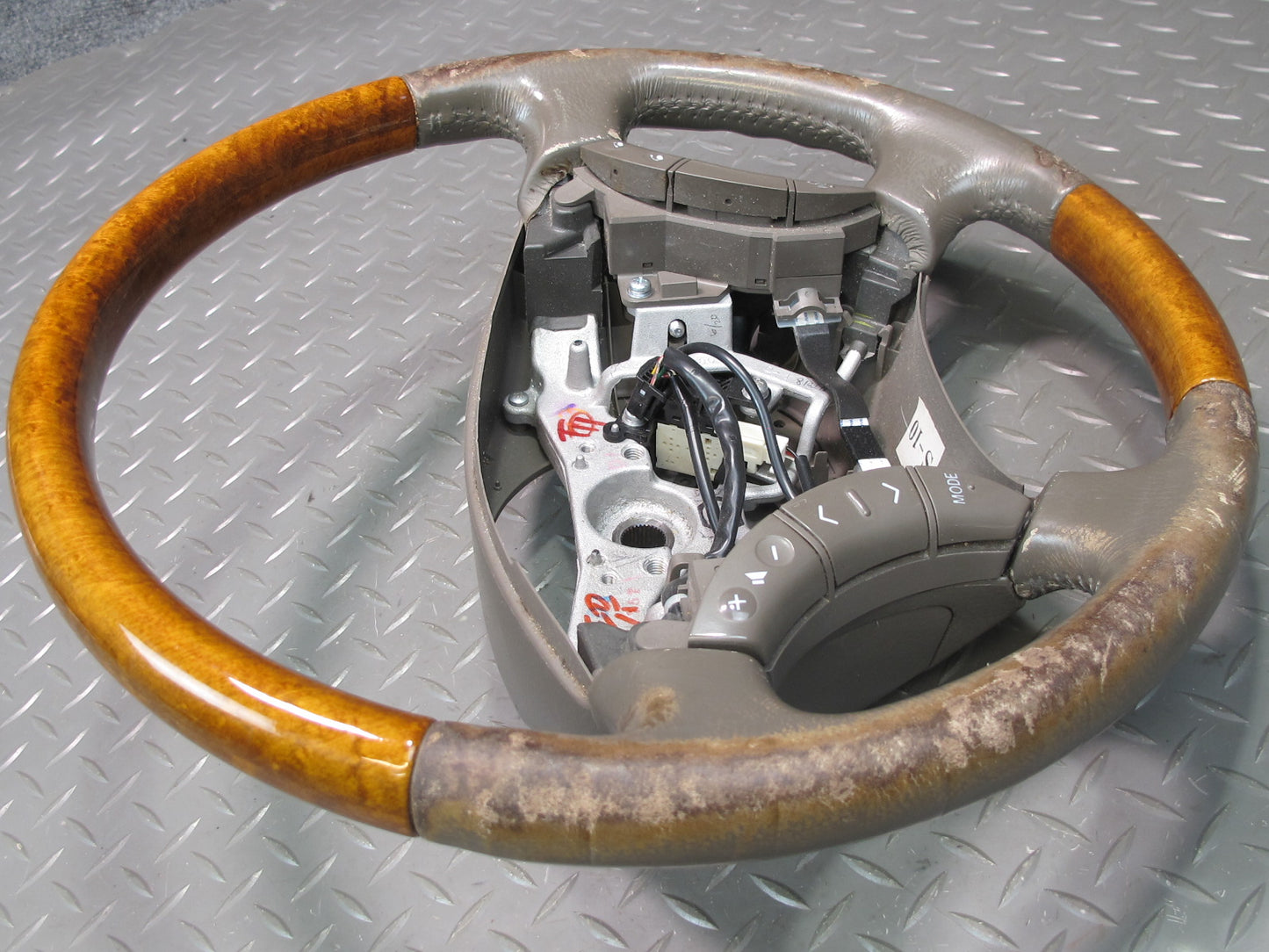 2003-2009 Lexus UZJ120L GX470 Leather Wood Steering W/ Controls