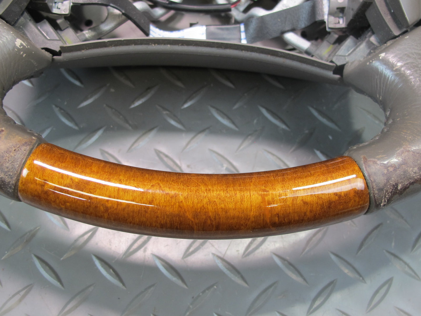 2003-2009 Lexus UZJ120L GX470 Leather Wood Steering W/ Controls