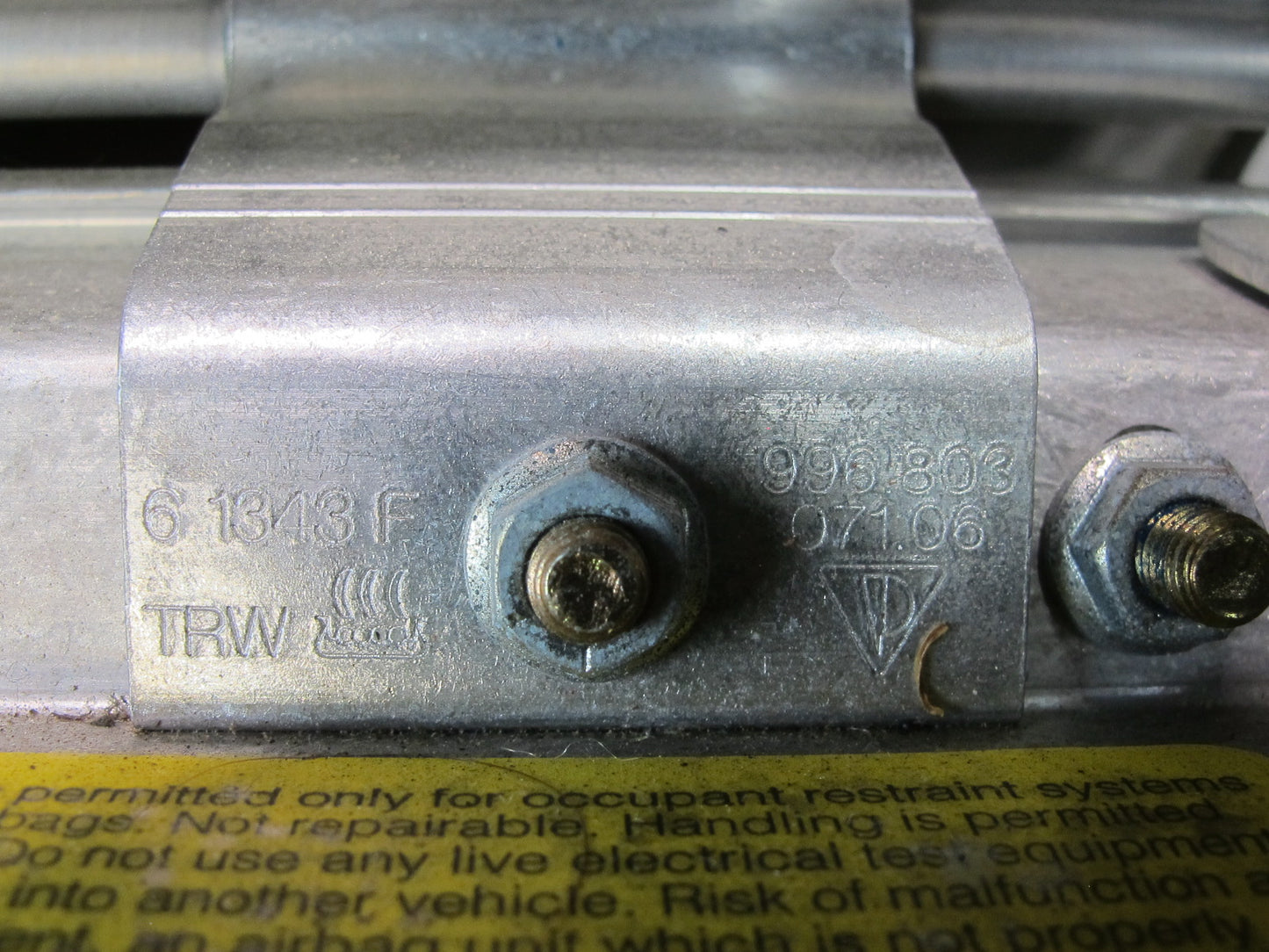 97-04 PORSCHE BOXSTER 986 FRONT RIGHT PASSENGER SIDE DASH SRS AIRBAG OEM