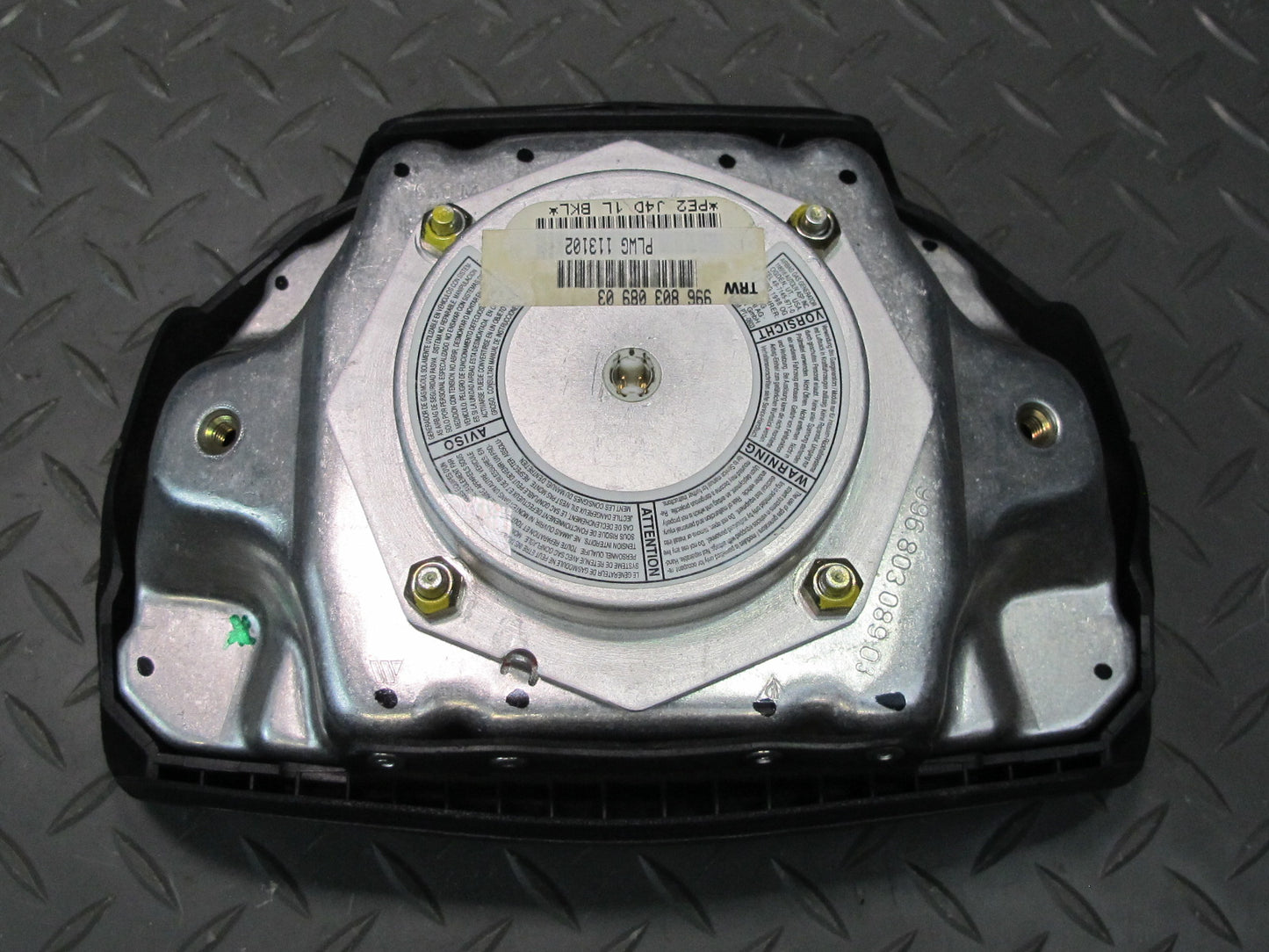 98-00 PORSCHE BOXSTER 986 FRONT LEFT DRIVER SIDE STEERING WHEEL SRS AIRBAG OEM