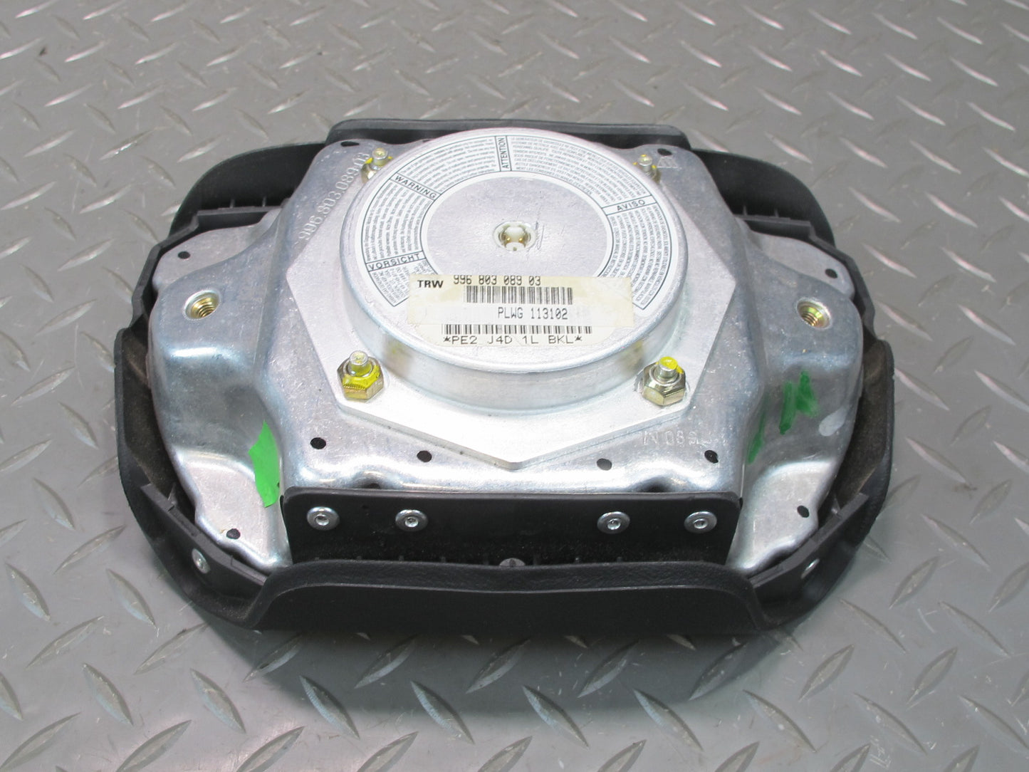 98-00 PORSCHE BOXSTER 986 FRONT LEFT DRIVER SIDE STEERING WHEEL SRS AIRBAG OEM