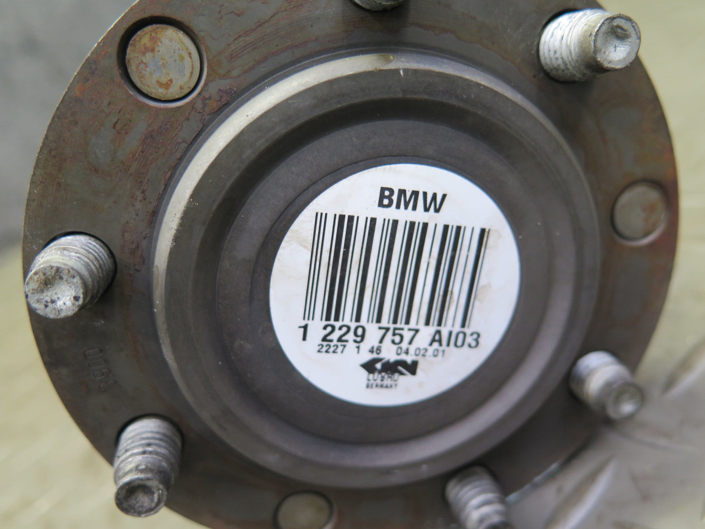 01-06 BMW E46 330CI M54 RWD M/T Rear Left Suspension Axle Shaft 1229757 77K OEM