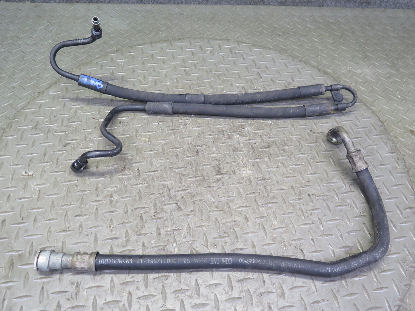 2001 BMW E46 330ci Set of 2 Power Steering Hose Pipe Line OEM
